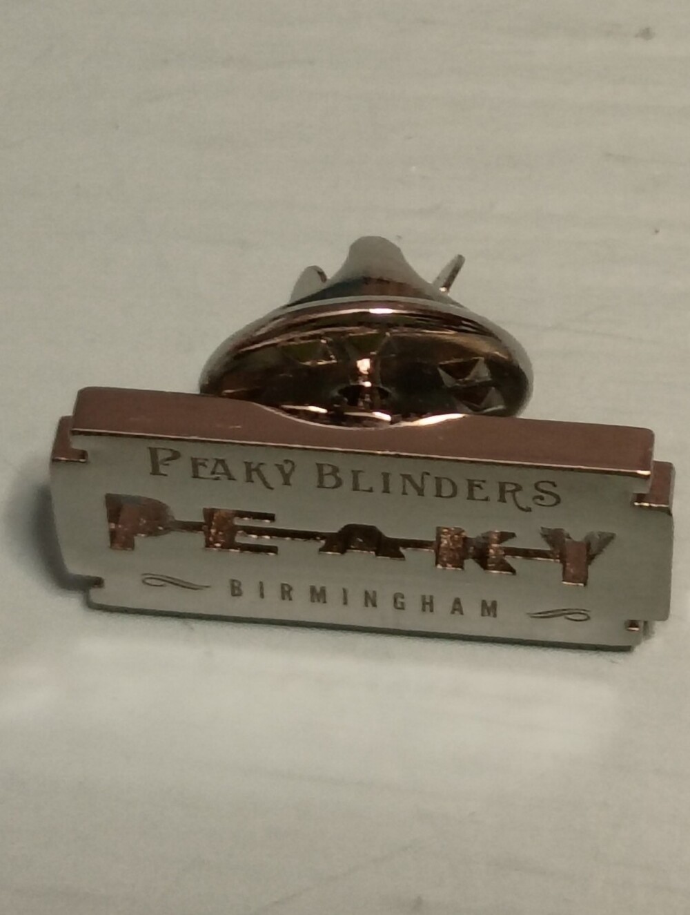 Peaky Blinders Miniature Silver Razor Enamel Pin